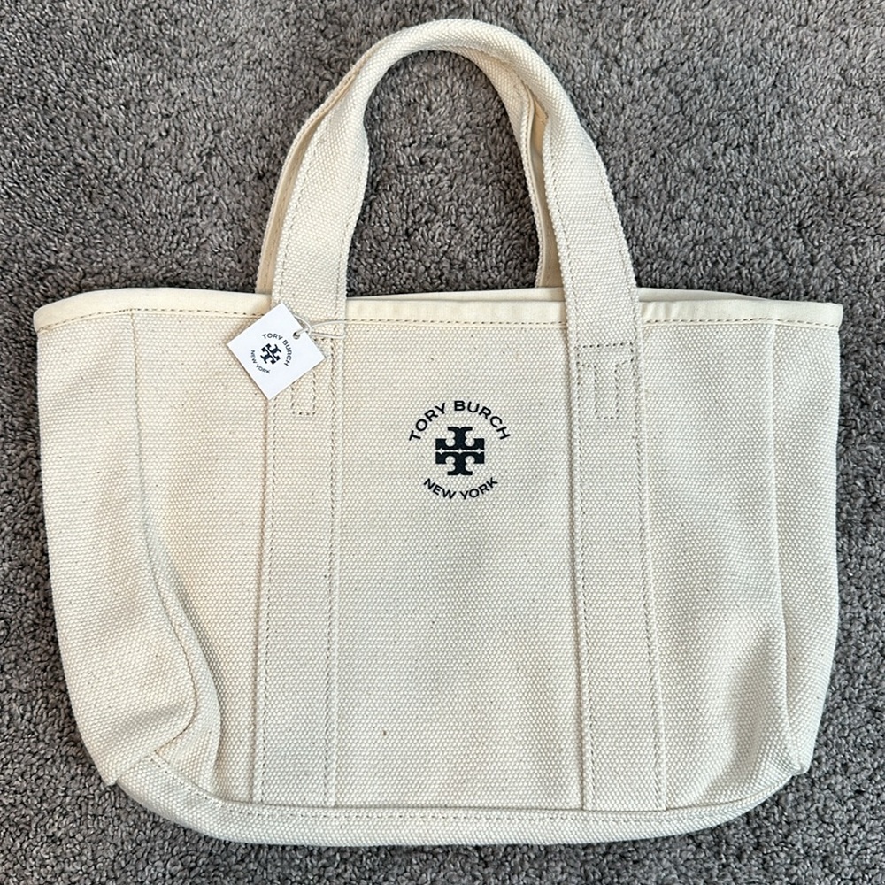 Tory Burch Mini Mercer Street Canvas Tote - Picture 2 of 3